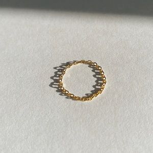 Dainty Chain Ring Size 7